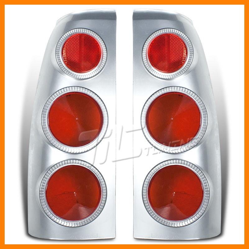 92-99 gmc chevy suburban altezza silver tail brake lights lamps cover sticker