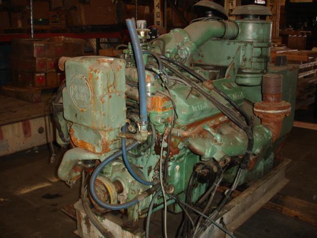  8v-71n detroit diesel marine engine, 200kw generator set, w/keel cooling .