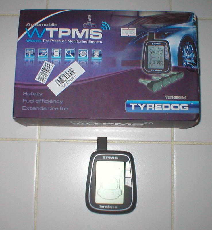 Tyredog tpms - tire pressure monitoring system - 4 wheel kit