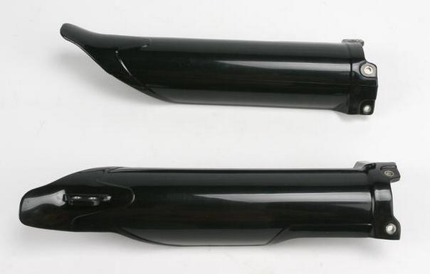 Ufo plastics fork protectors black for kawasaki kx 250f 450f 09