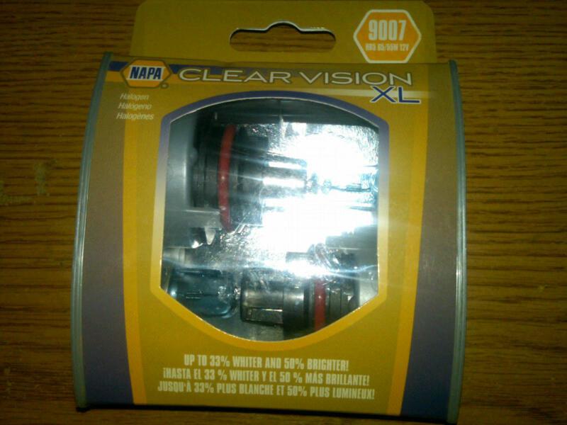 Napa 9004/hb1 65/45w clear vision xl pair dual beam lamps compair to silverstar