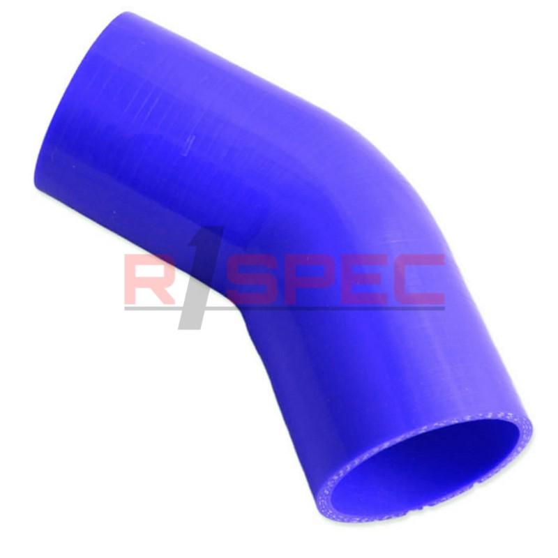 Universal blue 2.75'' 3 ply 45 degree silicone hose coupler 70mm turbo intake bl