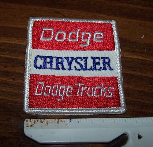 &#034;dodge chrysler dodge trucks&#034;  vintage sew-on patch