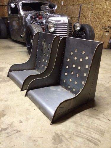 Custom bomber seats pair, gasser, rat rod, hot rod