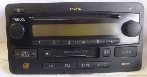04-07 toyota tundra sequoia cd cassette control panel 86120-0c071 16854