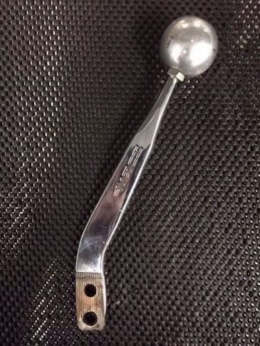 Hurst shifters #5380015 chrome 8&#034; shifter stick  w/ joe&#039;s racing products knob