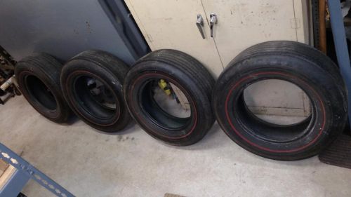 Original goodyear f-70-15 redline tires - matched set of 4 from 1968 !!