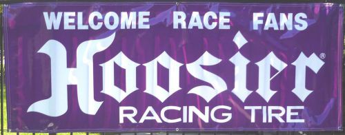 Hoosier tires racing banner vinyl big 8 foot long new free hoosier race decals