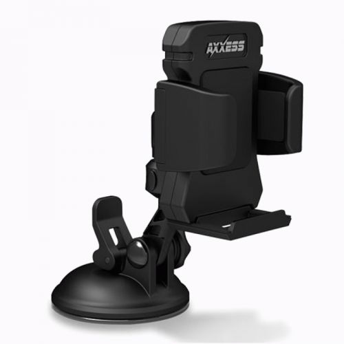 Axxess axm-scm universal suction cup device mount with spring loaded holding arm