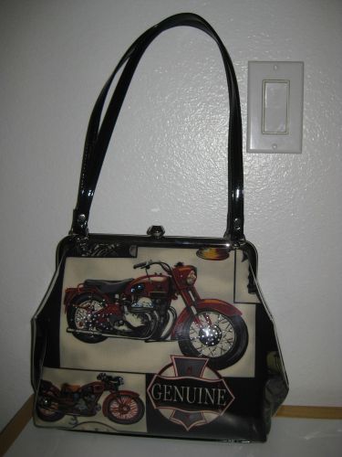 Harley davidson,triumph, bmw, motorcycle themed designer womens handbag-like new