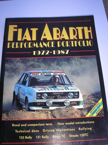 Fiat abarth performance portfolio 1972-1987 by r.m. clarke (1995, paperback)