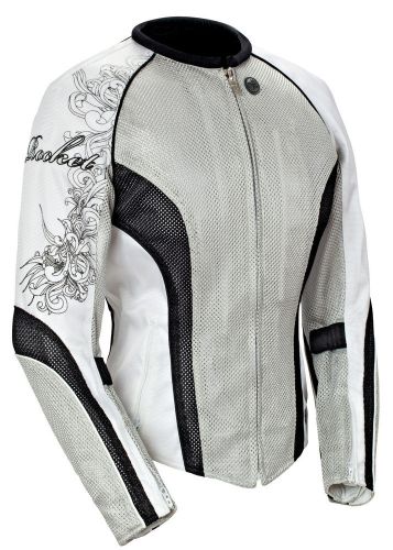 Joe rocket cleo 2.2 mesh jacket silver / black / white ladie&#039;s size 1-diva