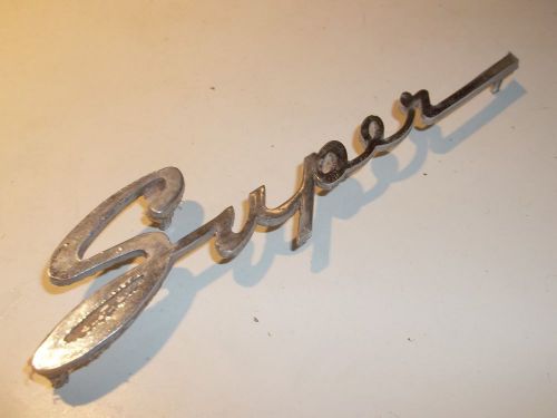 1948 1949 1950 buick super emblem pn 8.147 1393724, 3 rear prongs, measures 7&#034;