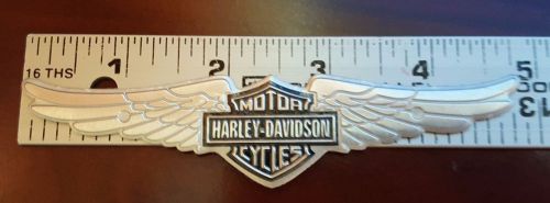 4 - harley h-d metal wing emblems - harley davidson wings decal / sticker