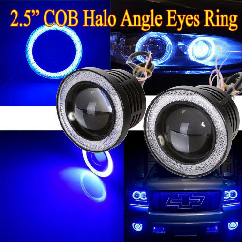 2x 30w 2.5&#034; 3200lm blue led angel eye halo ring led fog light car driving light