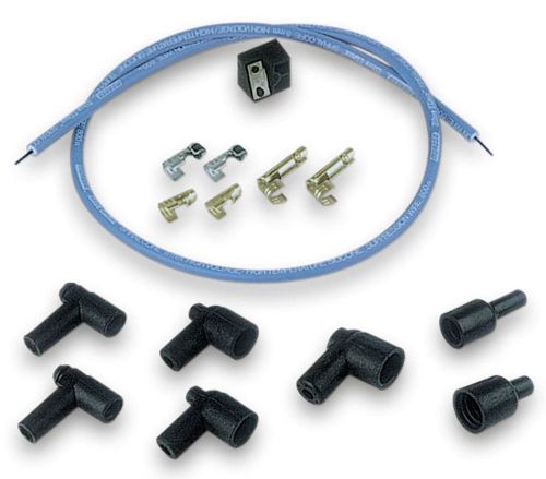 Moroso spark plug wire repair kit blue max spiral core 8 mm blue p/n 73235