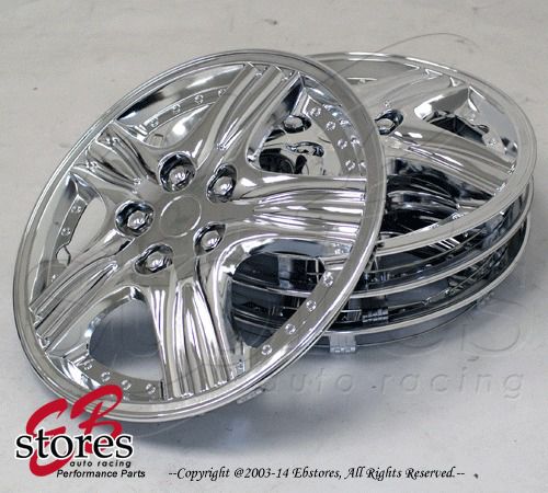 15&#034; inches chrome hubcap style#510- 4pcs set of 15 inch wheel skin cover hub cap