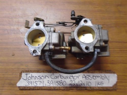 Johnson evinrude 50 55 60 upper lower carburetor assemby 391579 391580
