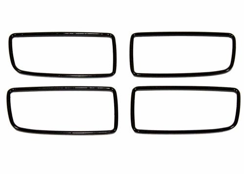 Billet black gauge control trim rings fits: 10-14 chevrolet camaro