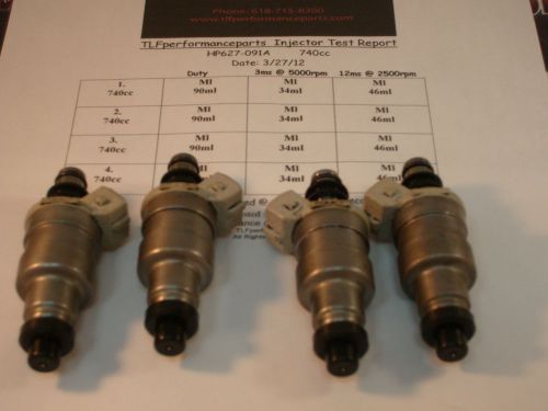 Mazda 1986-88  rx-7 turbo ii 740cc  set of  4#  direct fit fuel injectors