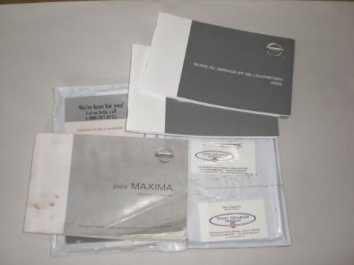 2002 nissan maxima owners manual oem original owner manual