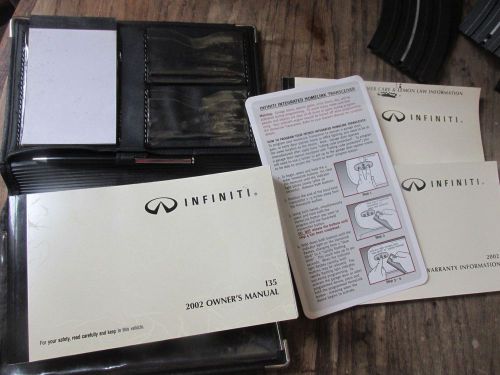 2002 infiniti i35 owners manual original oem owner guide book set in case