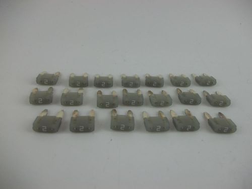 Lot of 20 genuine 2a littelfuse blade type automotive fuse 2 amp, 297, 32v ato