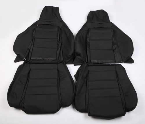 1985-1991 mazda rx7 rx-7 fc black  leather seat  covers new