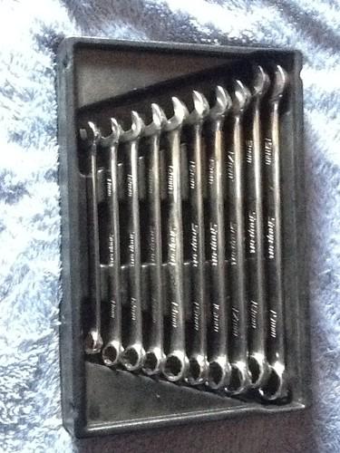 Snap on open end wrench set, 10-19mm, 12 point, oexm190b