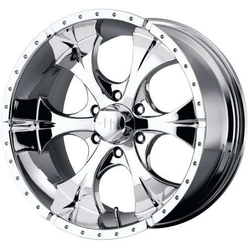 He7918960218 18x9 6x5.5 (6x139.7) wheels rims chrome +18 offset alloy 6 spoke