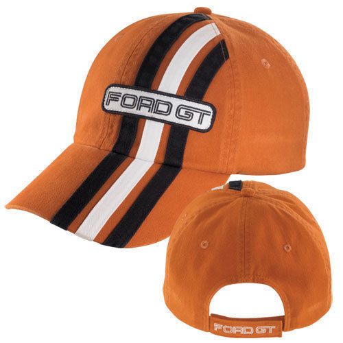 Brand new lot of 3 2005 2006 ford gt gt40 supercar 3 color striped hat/caps!