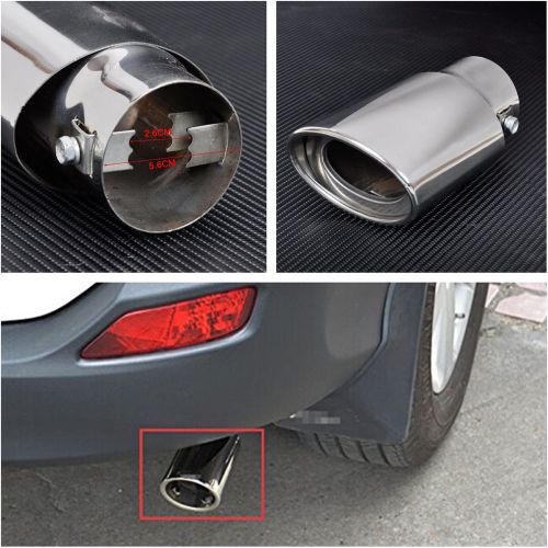 Sport chrome car exhaust pipe trim tips muffler pipe trim for straight exhaust