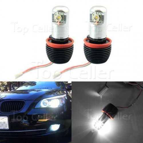 H8 cree xre high power white daytime running light angel eyes 10w for bmw x5 x6