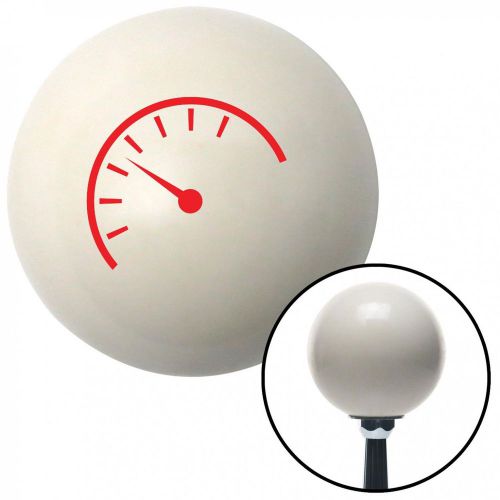 Red instrument gauge ivory shift knob with 16mm x 1.5 insertleather manual