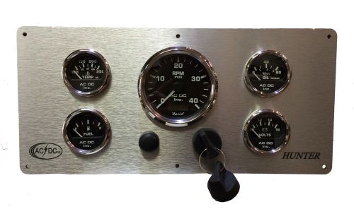 Custom instruments panel for hunter sailing yachts, 5 gauges, marine grade