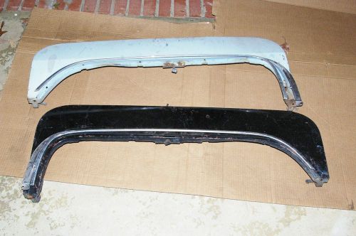 1965 1966 cadillac fender skirts with trim pieces  solid, no rot....good used