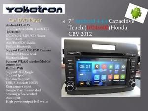 &#034;yokotron&#034; &#034;7&#034;touch 2 din android 4.4 car radio dvd for honda crv 2012 2013 gps