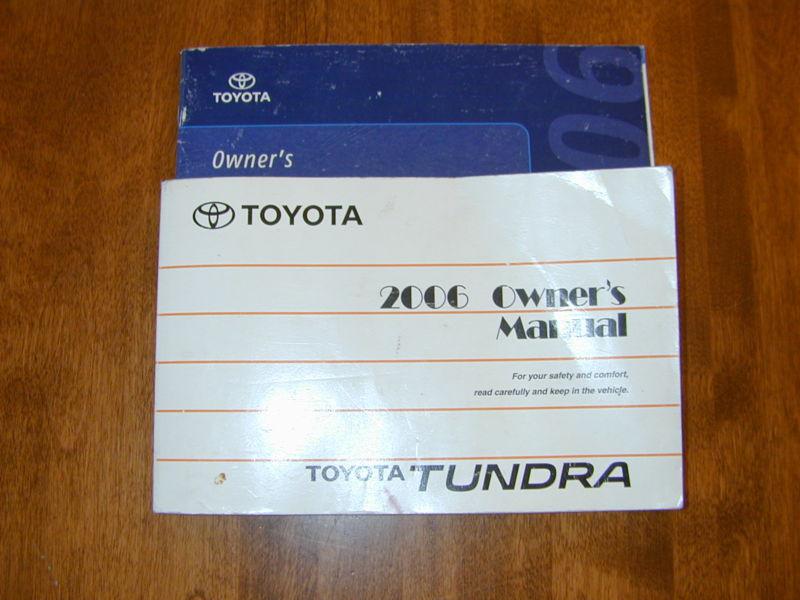 2006 toyota tundra owners manual