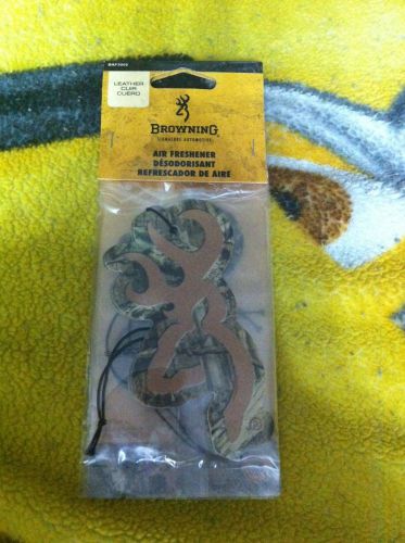Browning 3 pack camo hanging air fresheners ~ leather