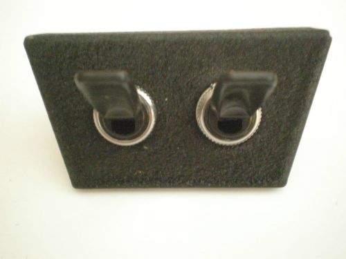 Nos metal panel and 2 toggle switches---new