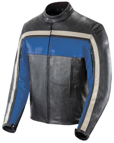 Joe rocket old school jacket blue / black / ivory men&#039;s size 2x-large