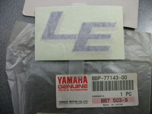 New nos genuine yamaha frame emblem 3 vx500 vx600    8bp-77143-00-00