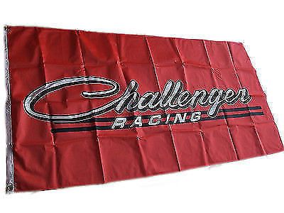 Challenger racing banner flag 70 71 72 mopar red 4x2 ft