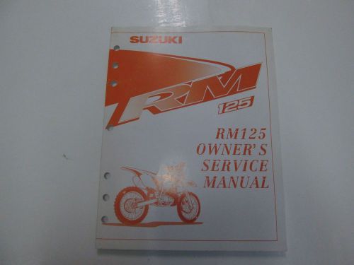 1999 suzuki rm125 owners service repair manual minor fading factory oem ***