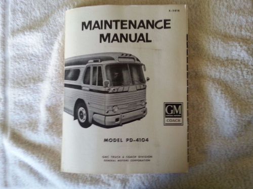 Gm coach maintenance manual x-5818