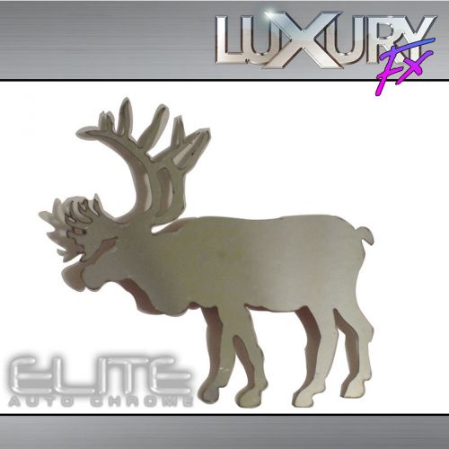 Stainless steel elk emblem - luxfx1747