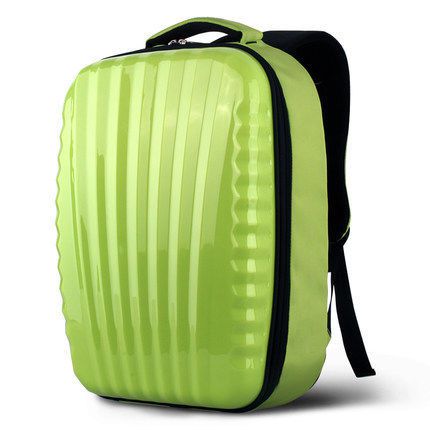 Armor design hardcase/softback motorcycle backpack color-shade green