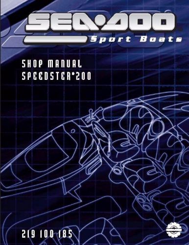 Sea-doo service shop manual 2004 speedster 200