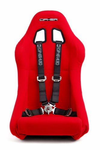 Cipher racing black 4 point 2 inches camlock quick release racing harness - pair