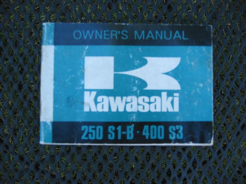 Kawasaki owner's manual july, 1973 250 s1-b ; 400 s3 triple